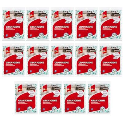 SUPERFIVE , Gran Hygiene Bodentuch mit antibakterieller Behandlung, Mikrofasertuch 3 Tücher x 14 Pack (42 Stück) SUPERFIVE , Gran Hygiene Bodentuch mit antibakterieller Behandlung, Mikrofasertuch 3 Tücher x 14 Pack (42 Stück)