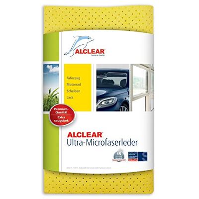 ALCLEAR 950015 Mikrofaser Ledertuch, 40 x 45 cm, gelb, klassisches Autoleder mit hoher Saugleistung, waschbar ALCLEAR 950015 Mikrofaser Ledertuch, 40 x 45 cm, gelb, klassisches Autoleder mit hoher Saugleistung, waschbar