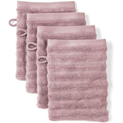 Pure Waschlappen 4-TLG. 4x16x21cm 100% Baumwolle mit Schlaufe, Mauve Spürbar weich, saugstark und ideal für Bad, Gäste und täglichen Komfort Pure Waschlappen 4-TLG. 4x16x21cm 100% Baumwolle mit Schlaufe, Mauve Spürbar weich, saugstark und ideal für Bad, Gäste und täglichen Komfort