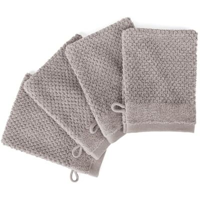 Pure Waschlappen 4er-Pack 16x21cm aus 100% Baumwolle Taupe Waschbar bis 60∘C, trocknergeeignet weich & saugstark Pure Waschlappen 4er-Pack 16x21cm aus 100% Baumwolle Taupe Waschbar bis 60∘C, trocknergeeignet weich & saugstark