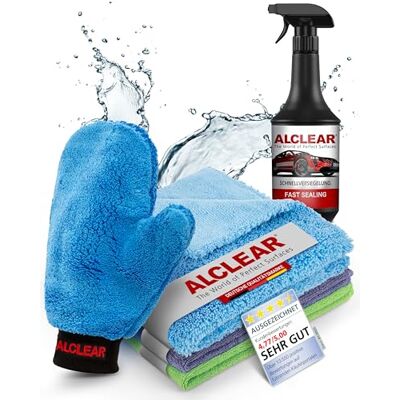 ALCLEAR 8201050 Autopflegeset 6 teilig mit 1 L Lackversiegelung fürs Auto ALCLEAR 8201050 Autopflegeset 6 teilig mit 1 L Lackversiegelung fürs Auto