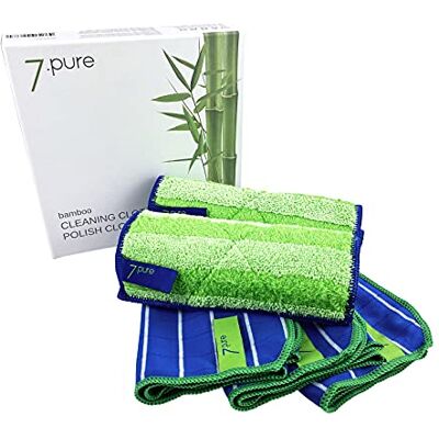 Pure Bambus Putzlappen & Putztücher 3 Stück 20 x 25 cm ohne Putzmittel Reinigen ohne Fusseln Waschbar Putzschwamm, Tücher (Starter Set) Pure Bambus Putzlappen & Putztücher 3 Stück 20 x 25 cm ohne Putzmittel Reinigen ohne Fusseln Waschbar Putzschwamm, Tücher (Starter Set)
