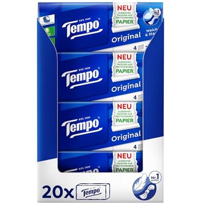 Tempo Taschentuch Original 15x10 Tücher, Großpackung, 370 g Tempo Taschentuch Original 15x10 Tücher, Großpackung, 370 g