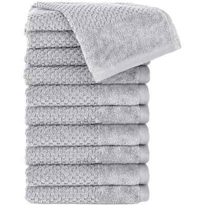Pure Gästehandtuch 10er-Pack 30x50cm aus 100% Baumwolle Hellgrau 100% Baumwolle, weich & saugstark Waschbar bis 60∘C, trocknergeeignet Pure Gästehandtuch 10er-Pack 30x50cm aus 100% Baumwolle Hellgrau 100% Baumwolle, weich & saugstark Waschbar bis 60∘C, trocknergeeignet