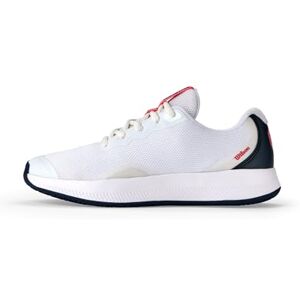 Wilson Intrigue Lite Damen-Tennisschuhe, Dynamischer Komfort und Vielseitigkeit, Weiß/Navy Blazer/Dubarry, Größe 8 Wilson Intrigue Lite Damen-Tennisschuhe, Dynamischer Komfort und Vielseitigkeit, Weiß/Navy Blazer/Dubarry, Größe 8