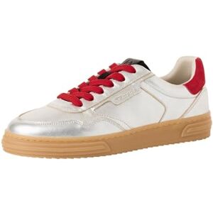 Tamaris Damen Sneaker Leder Wechselfußbett; Silver Combined, EU 36 Tamaris Damen Sneaker Leder Wechselfußbett; Silver Combined, EU 36