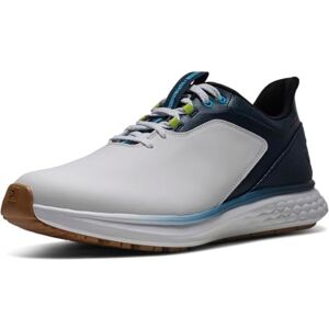 FootJoy FJ Pulse Golfschuh für Herren, Weiß/Gum/Marineblau, Größe M FootJoy FJ Pulse Golfschuh für Herren, Weiß/Gum/Marineblau, Größe M