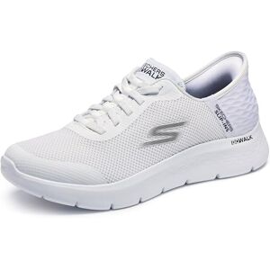Skechers Herren Go Walk Flex Up Hands Free Slip-ins Sneaker, Weiss/opulenter Garten, 42 EU Skechers Herren Go Walk Flex Up Hands Free Slip-ins Sneaker, Weiss/opulenter Garten, 42 EU