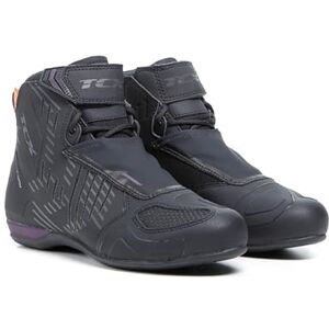 TCX R04D Lady Waterproof Damen-Motorradschuhe, Obermaterial aus Mesh mit Hot-Melt-Beschichtung, Schnürsenkel und Klettverschluss, Schwarz TCX R04D Lady Waterproof Damen-Motorradschuhe, Obermaterial aus Mesh mit Hot-Melt-Beschichtung, Schnürsenkel und Klettverschluss, Schwarz