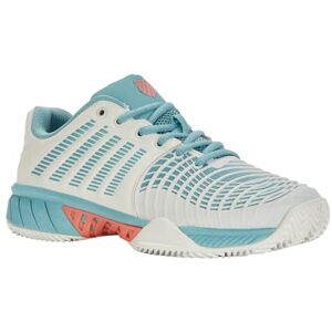K-Swiss Damen Tennisschuh Express Light 3 HB Weiß/Blau/Orange K-Swiss Damen Tennisschuh Express Light 3 HB Weiß/Blau/Orange