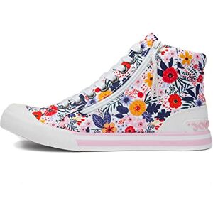 Rocket Dog Jazzin Hi Malden Damen-Leinwand mit Blumenmuster, Malden White, 38 EU Rocket Dog Jazzin Hi Malden Damen-Leinwand mit Blumenmuster, Malden White, 38 EU