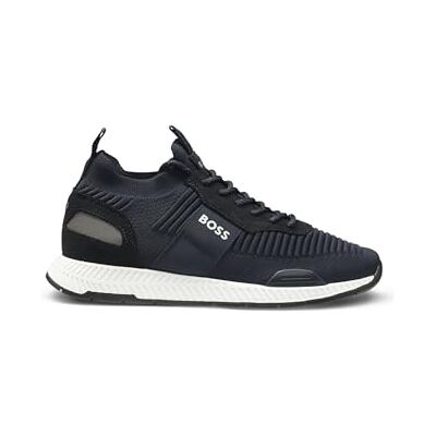 Boss Men Titanium_Runn_knst_N Sneaker Blue 42 EU Boss Men Titanium_Runn_knst_N Sneaker Blue 42 EU