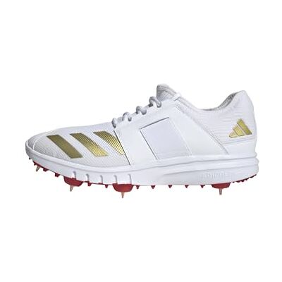 Adidas Herren Howzat Spike, Cloud White/Gold Metallic/Pure Ruby, 48 2/3 EU Adidas Herren Howzat Spike, Cloud White/Gold Metallic/Pure Ruby, 48 2/3 EU