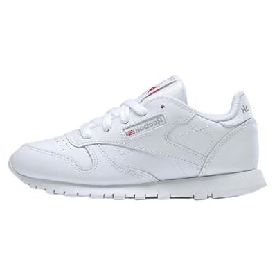 Reebok Classic Leather Jungen Sneaker, White 1, 32.5 EU Reebok Classic Leather Jungen Sneaker, White 1, 32.5 EU