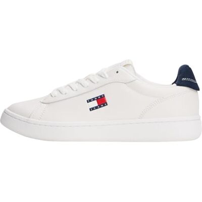 Tommy Jeans Damen Cupsole Sneaker Archive' 98 aus Leder, Mehrfarbig (RWB), 39 Tommy Jeans Damen Cupsole Sneaker Archive' 98 aus Leder, Mehrfarbig (RWB), 39