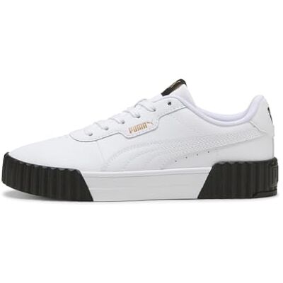 Puma Damen Carina 3.0 Sneaker, White Gold Black, 40 EU Puma Damen Carina 3.0 Sneaker, White Gold Black, 40 EU