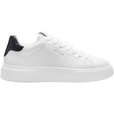 Replay Herren Cupsole Sneaker, White (Weiß), 44 Replay Herren Cupsole Sneaker, White (Weiß), 44