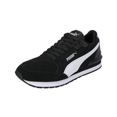 Puma ST Runner V4 SD Sneaker, Unisex, Schwarz, Weiß, Silber, 6 UK Puma ST Runner V4 SD Sneaker, Unisex, Schwarz, Weiß, Silber, 6 UK