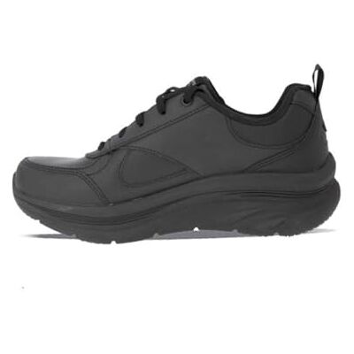 Skechers Damen D'lux Walker Timeless Path Sneaker, Black Leather Trim, 35 EU Skechers Damen D'lux Walker Timeless Path Sneaker, Black Leather Trim, 35 EU