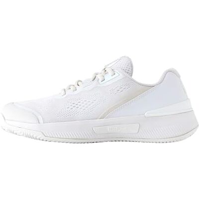 Wilson Intrigue Pro Damen-Tennisschuhe, Außergewöhnliche Stabilität und Fußgewölbeunterstützung Sicherer Sitz der Ferse für optimalen Halt, Weiß/Silber, Größe 4,5 Wilson Intrigue Pro Damen-Tennisschuhe, Außergewöhnliche Stabilität und Fußgewölbeunterstützung Sicherer Sitz der Ferse für optimalen Halt, Weiß/Silber, Größe 4,5