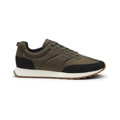 HUGO Herren Icelin Runn Sneakers im Retro-Look mit Details aus Veloursleder-Imitat Größe HUGO Herren Icelin Runn Sneakers im Retro-Look mit Details aus Veloursleder-Imitat Größe