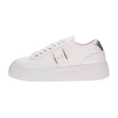 Armani Exchange Damen Kurt, Gold Details, Debossed Logo Sneaker Armani Exchange Damen Kurt, Gold Details, Debossed Logo Sneaker