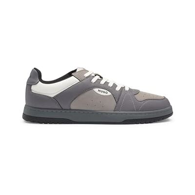 HUGO Herren Hadrian Tenn Sneakers aus verschiedenen Materialien mit Details aus Nubukleder-Imitat Größe HUGO Herren Hadrian Tenn Sneakers aus verschiedenen Materialien mit Details aus Nubukleder-Imitat Größe