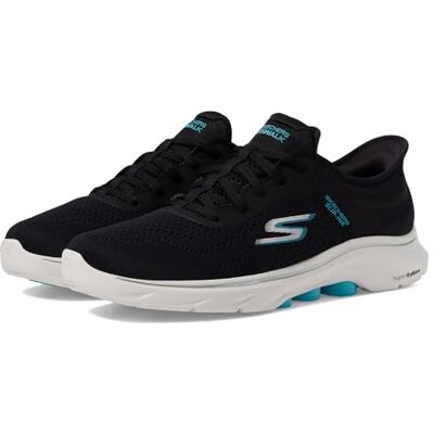 Skechers Go Walk 5 Damen Skechers 125233/BKAQ GO WALK 7 - VALIN Damen Trainers Schwarz/Aqua - Größe: 4.5 Skechers Go Walk 5 Damen Skechers 125233/BKAQ GO WALK 7 - VALIN Damen Trainers Schwarz/Aqua - Größe: 4.5