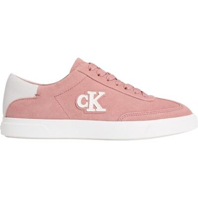 Calvin Damen Low Top Sneaker Low Pro aus Wildleder, Rosa (Blush/Bright White), 37 Calvin Damen Low Top Sneaker Low Pro aus Wildleder, Rosa (Blush/Bright White), 37