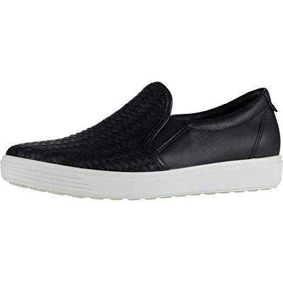 Ecco SOFT7W, Damen Slip On Sneaker, Schwarz (Black 1001), 38 EU (5.UK) Ecco SOFT7W, Damen Slip On Sneaker, Schwarz (Black 1001), 38 EU (5.UK)