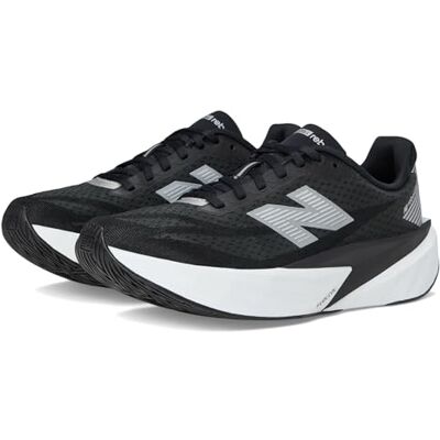 Balance Damen FuelCell Rebel v5 Laufschuhe, Black/White/Silver Metallic, 37.5/M Balance Damen FuelCell Rebel v5 Laufschuhe, Black/White/Silver Metallic, 37.5/M