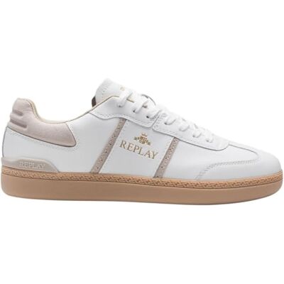 Replay Herren Cupsole Sneaker, White (Weiß), 43 Replay Herren Cupsole Sneaker, White (Weiß), 43