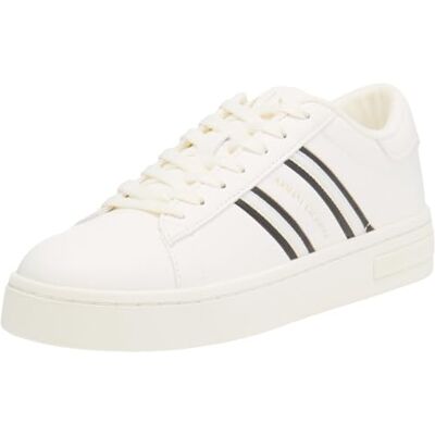 Armani Exchange Female London, Side Stripes, Color Contrast, Sneaker,Black,36 Armani Exchange Female London, Side Stripes, Color Contrast, Sneaker,Black,36
