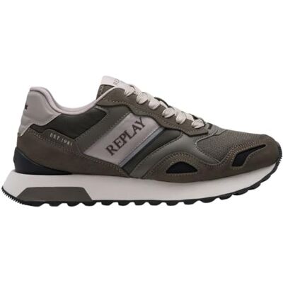 Replay Herren Runner Sneaker, Mil Green (Grün), 41 Replay Herren Runner Sneaker, Mil Green (Grün), 41