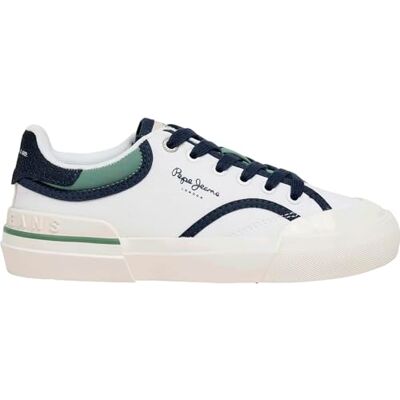 Pepe Jeans Jungen Nolan Light B Sneak, Weiß, gebrochenes Weiß Pepe Jeans Jungen Nolan Light B Sneak, Weiß, gebrochenes Weiß