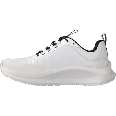 Calvin Damen Runner Sneaker Light Eva Run ESS Lac Ny-Su Wmn Sportlich, Rosa (Bright White/Black), 39 Calvin Damen Runner Sneaker Light Eva Run ESS Lac Ny-Su Wmn Sportlich, Rosa (Bright White/Black), 39