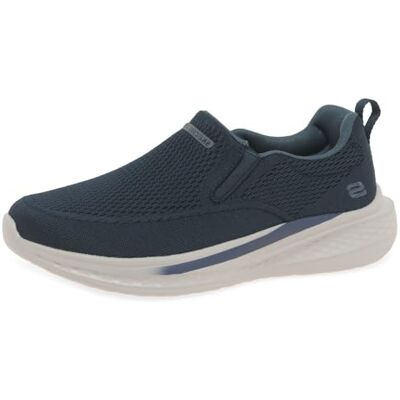 Skechers Slade Royce Herren, Marineblaues Strick-Mesh, 46 EU Skechers Slade Royce Herren, Marineblaues Strick-Mesh, 46 EU