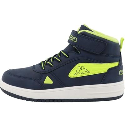 Kappa Supremo Unisex Kinder 95k0263013 Sneaker, Denim Lime, 32 EU Kappa Supremo Unisex Kinder 95k0263013 Sneaker, Denim Lime, 32 EU
