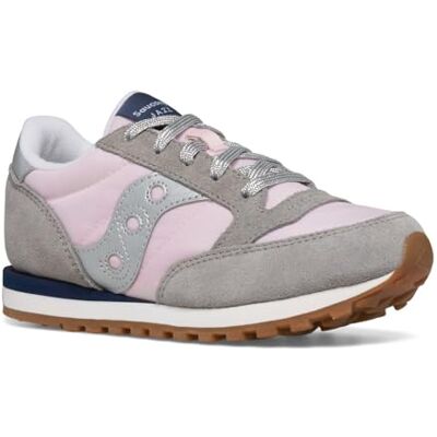 Saucony SA8O3 Unisex Kinder Jazz Original Sneaker, Blush Grey Silver Saucony SA8O3 Unisex Kinder Jazz Original Sneaker, Blush Grey Silver