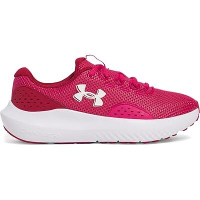 Under Armour Damen Ua W Charged Surge 4 Laufschuhe, Shaded Fuchsia Crimson Crest White, 44.5 EU Under Armour Damen Ua W Charged Surge 4 Laufschuhe, Shaded Fuchsia Crimson Crest White, 44.5 EU