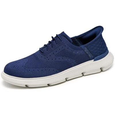 Skechers Herren Garza Palma Slip-InTurnschuhe, Navy Knit, 44 EU Skechers Herren Garza Palma Slip-InTurnschuhe, Navy Knit, 44 EU