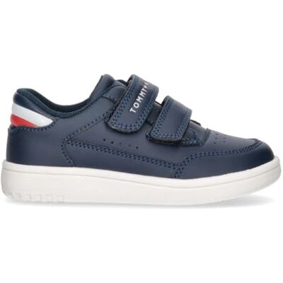 Tommy Hilfiger Sneaker Kinderschuhe mit Klettverschluss, Skyler, Blau, 25 Tommy Hilfiger Sneaker Kinderschuhe mit Klettverschluss, Skyler, Blau, 25