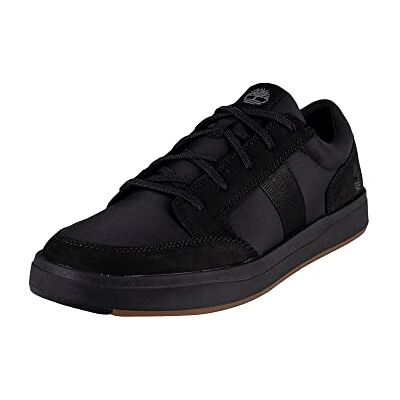 Timberland Herren Davis Square Fabric and Leather Oxford Basic Sneaker, Black Nubuck, 45.5 EU Timberland Herren Davis Square Fabric and Leather Oxford Basic Sneaker, Black Nubuck, 45.5 EU
