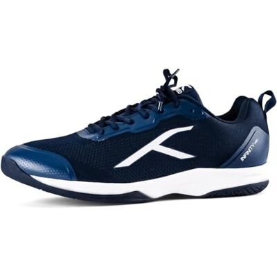 HUNDRED Infinity Pro Non-Marking Professional Badminton Shoe for Men Material: Polyester/Mesh Suitable for Indoor Tennis/Squash/Table Tennis/Basketball & Padel HUNDRED Infinity Pro Non-Marking Professional Badminton Shoe for Men Material: Polyester/Mesh Suitable for Indoor Tennis/Squash/Table Tennis/Basketball & Padel