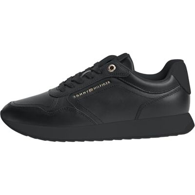 Tommy Hilfiger Damen Th Retro Runner FW0FW09411 Low-Top, Schwarz, Größe 40 Tommy Hilfiger Damen Th Retro Runner FW0FW09411 Low-Top, Schwarz, Größe 40