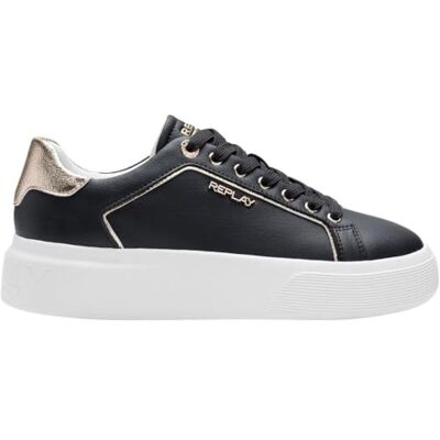 Replay Damen Cupsole Sneaker, Black 003 (Schwarz), 38 Replay Damen Cupsole Sneaker, Black 003 (Schwarz), 38