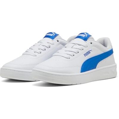 Puma Court Classic Clean JR Sneaker, White-Mountain Blue, 38.5 EU, White Mountain Blue, 38.5 EU Puma Court Classic Clean JR Sneaker, White-Mountain Blue, 38.5 EU, White Mountain Blue, 38.5 EU
