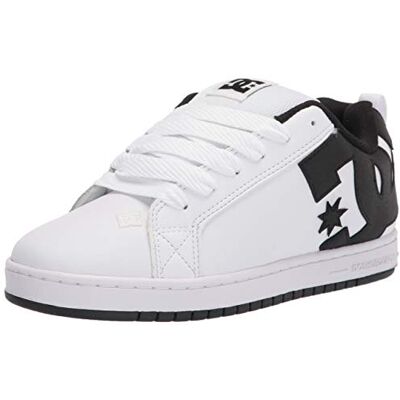DC Shoes Court Graffik Shoe für Männer WT/BLK/BLK 45 EU DC Shoes Court Graffik Shoe für Männer WT/BLK/BLK 45 EU