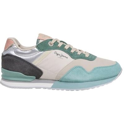 Pepe Jeans Damen London Sea W Sneak, Grünes Bleichgrün, 42 EU Pepe Jeans Damen London Sea W Sneak, Grünes Bleichgrün, 42 EU