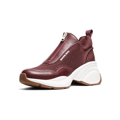 Michael Kors ZUMA Slip ON Trainer Oxblood Damen, EU 36.5 Michael Kors ZUMA Slip ON Trainer Oxblood Damen, EU 36.5